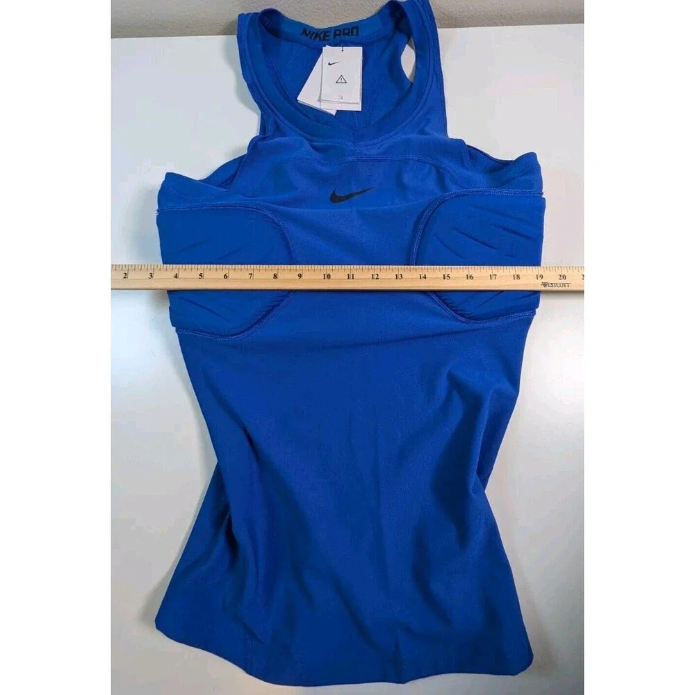 Nike Pro Hyperstrong Padded Compression Basketball Tank Blue XL BQ2721-480
